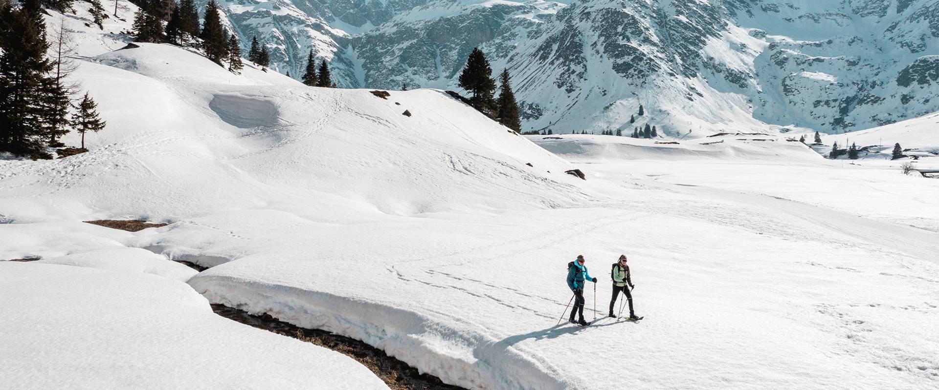 Sneeuwschoentocht in groep