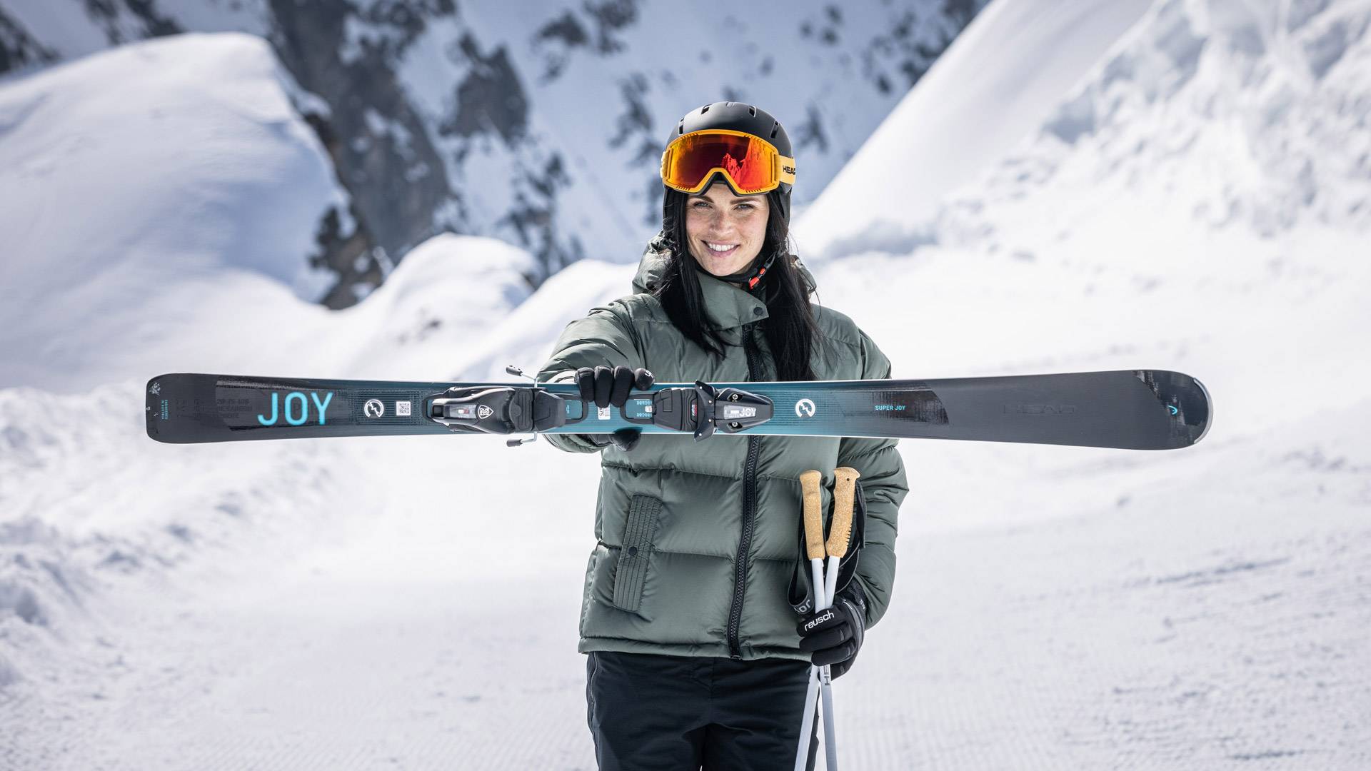 Anna Veith with Joy Ski