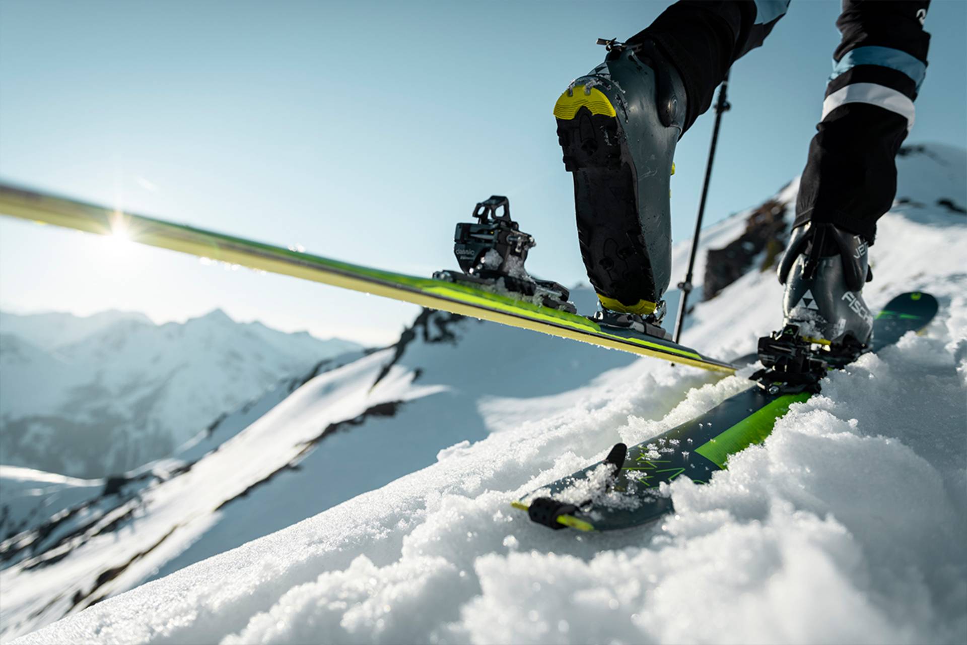 Here you can see a ski tourer.