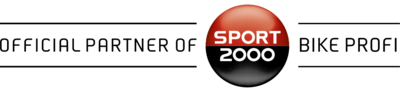 Das Bike Profi Branding von SPORT 2000 mit dem Logo inklusive der Wort Official Partner und Bike Profi.