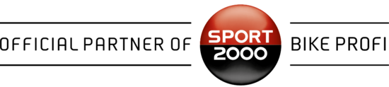 Das Bike Profi Branding von SPORT 2000 mit dem Logo inklusive der Wort Official Partner und Bike Profi.