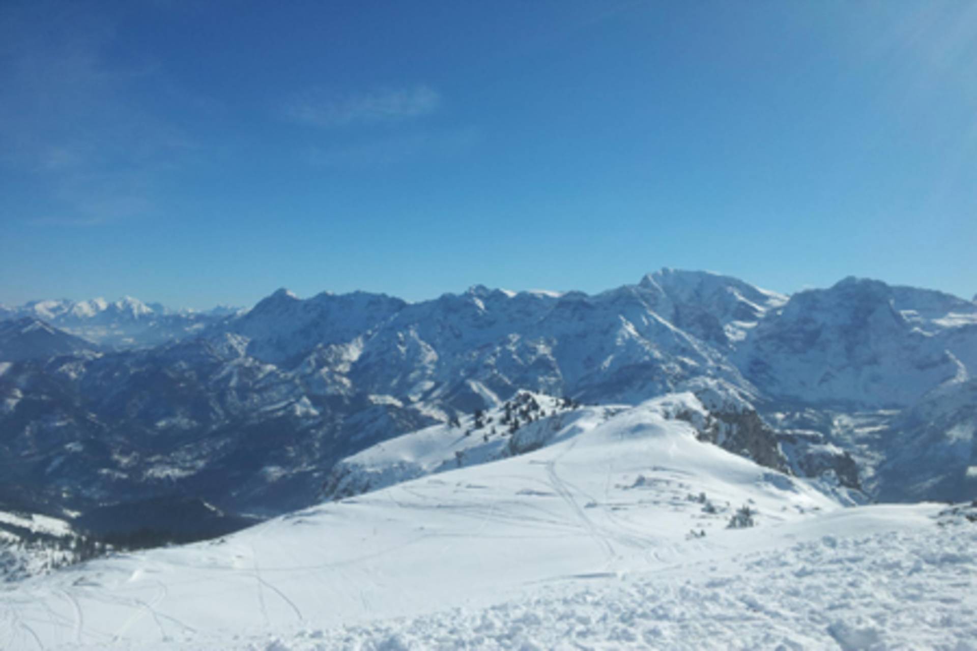 Een momentopname van het uitzicht vanaf de Kasberg.