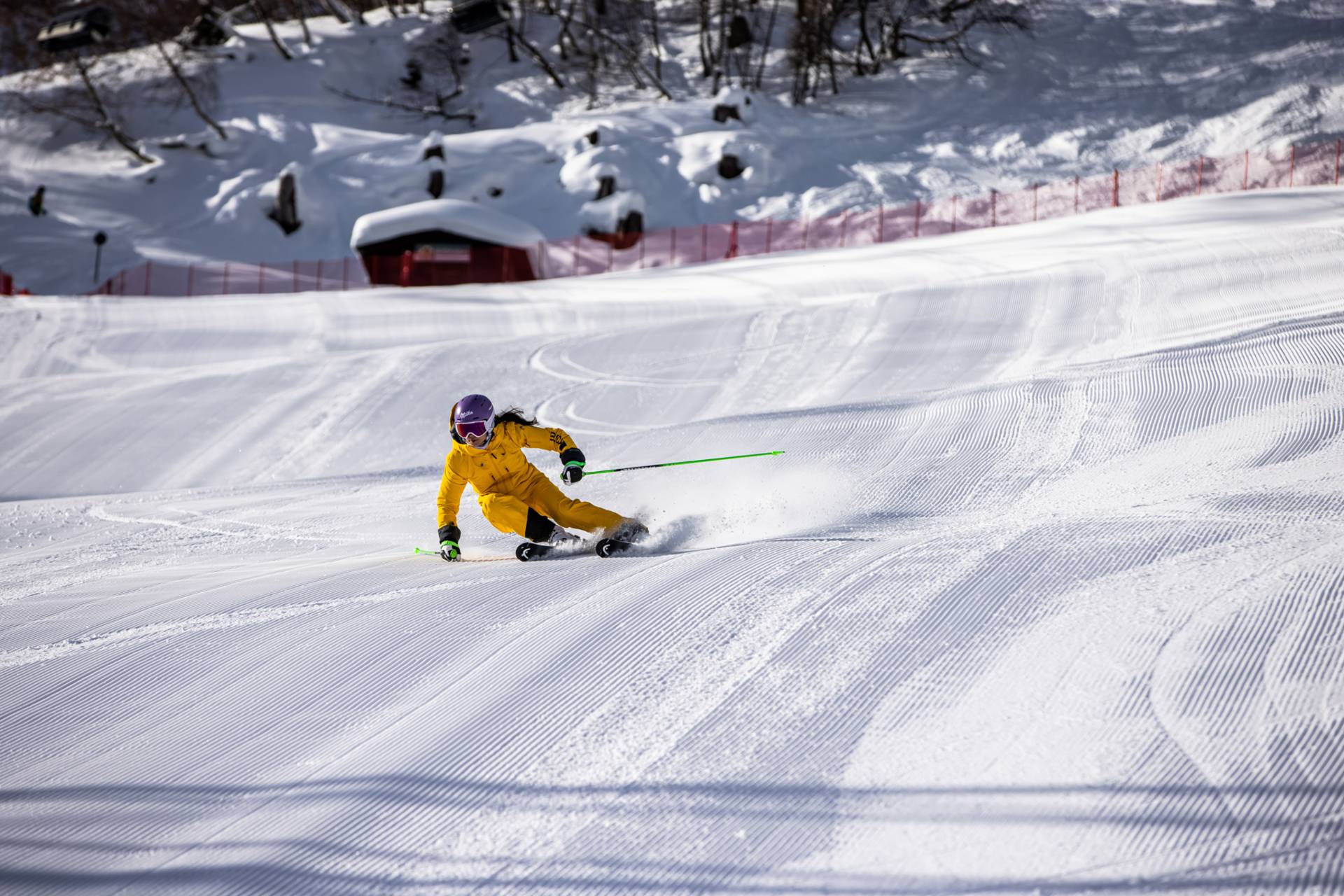 Anna Veith skiën op de Arlberg