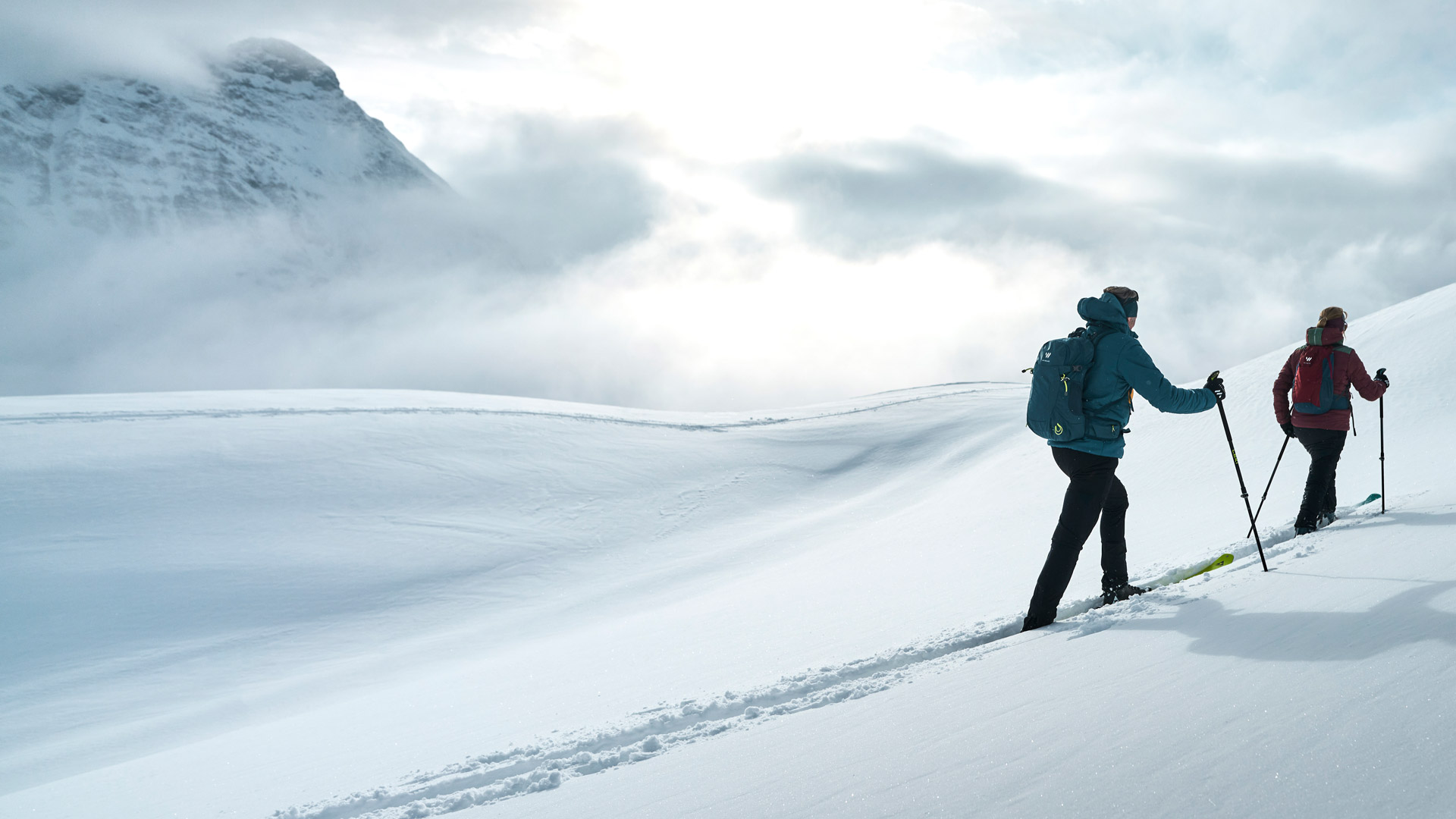 Skitour im Tiefschnee